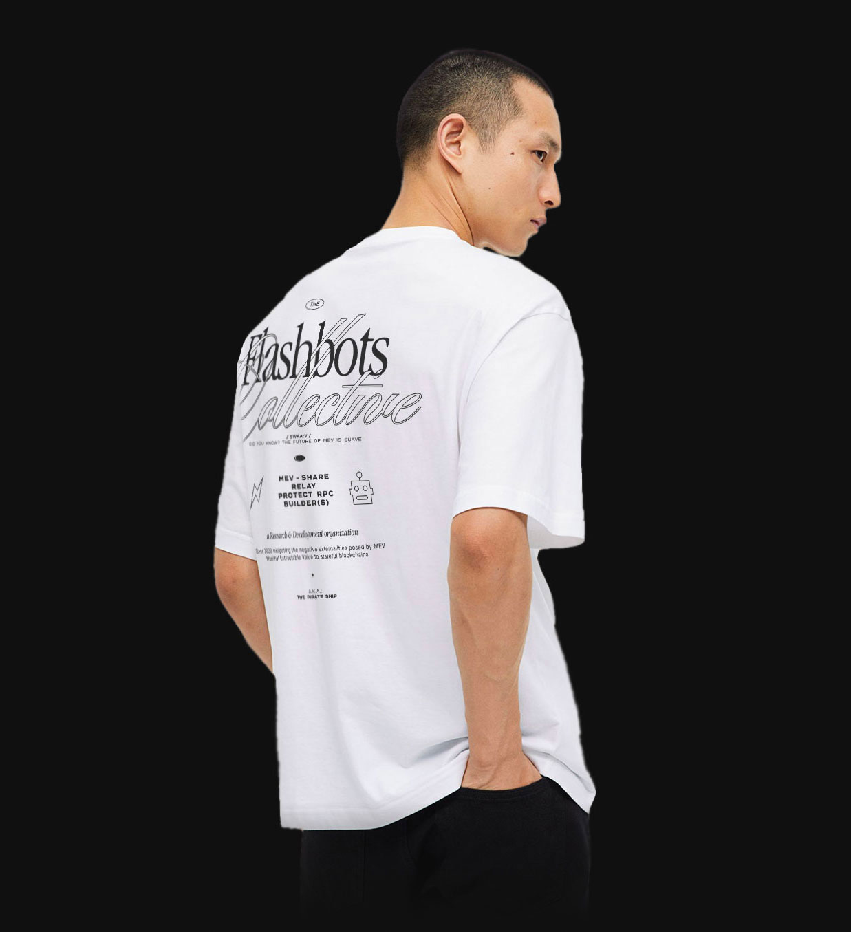 Flashbots t-shirt and swag